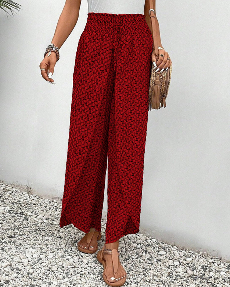 Saphire | Women's Trousers with Geometric print