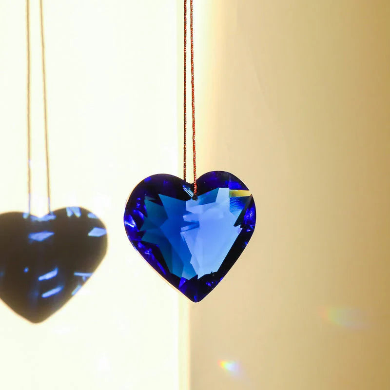 SunAura Heart-Shaped Suncatcher