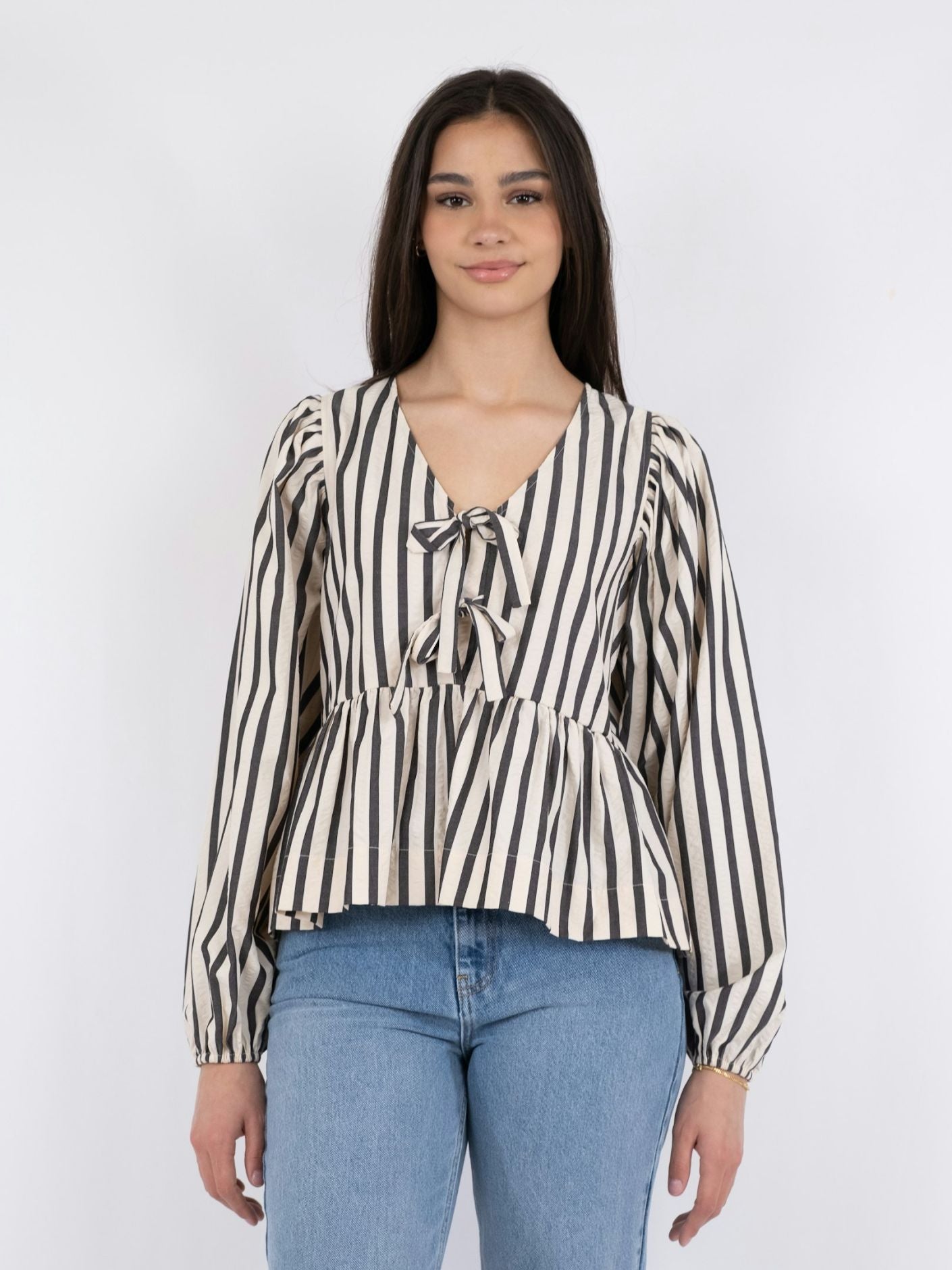 Lily Contrast Stripe Blouse