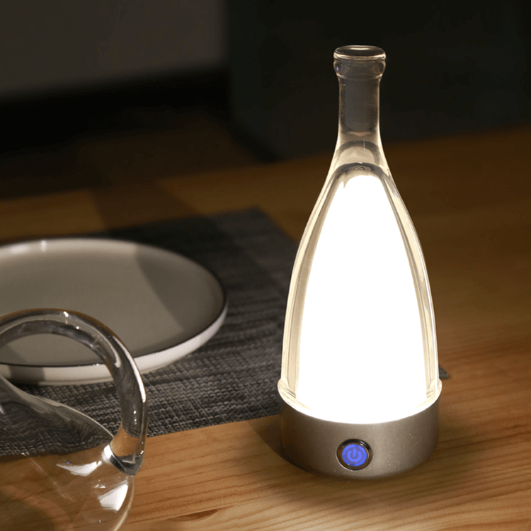 LuminaBottle - Touch Control Bottle-shaped Tablelamp with USB charger