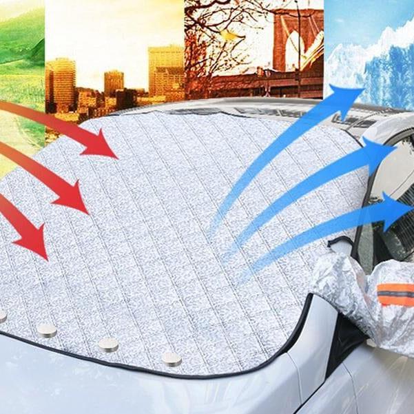 Magnetic anti-snow cover for car