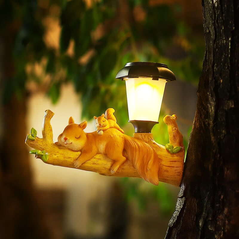 GlowSloth – Funny Outdoor Wall Light with Two Sloths Resting on a Branch