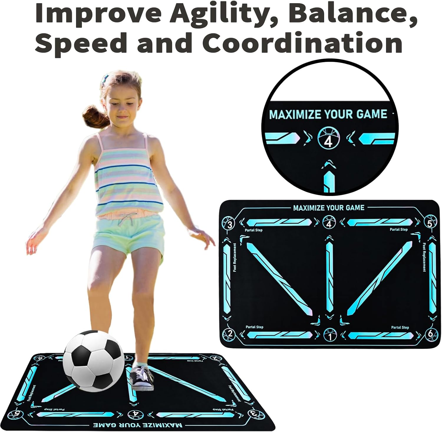 Soccer Training Mat for All Skill Levels