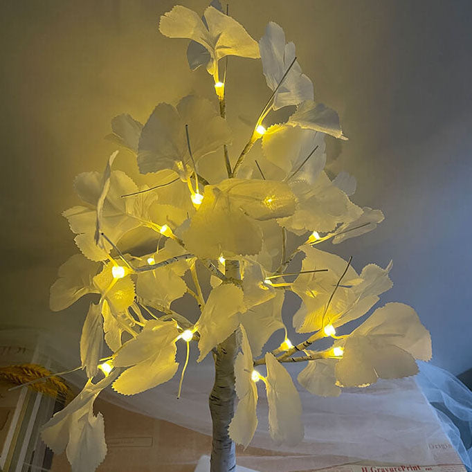 Battery-operated LED lighted tree