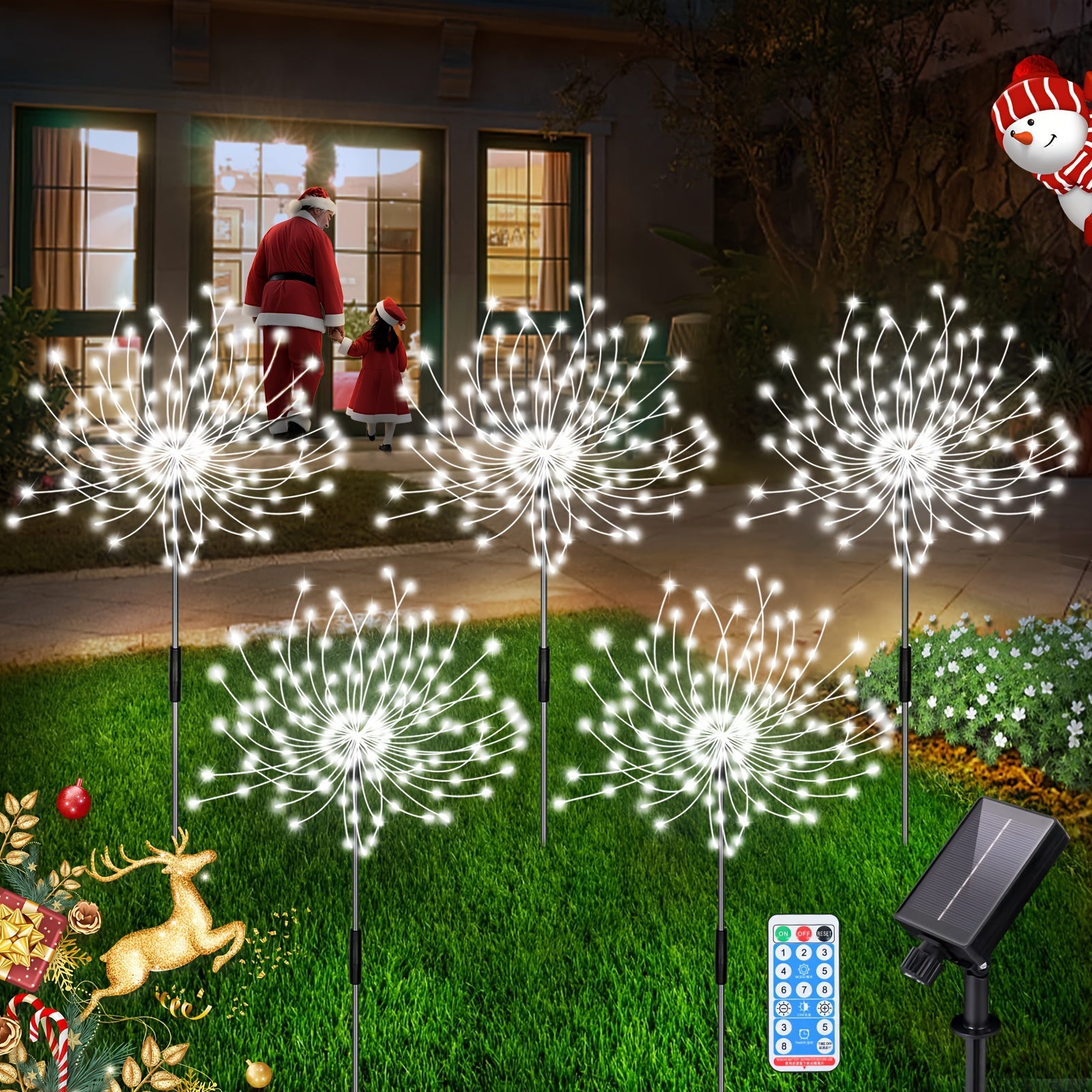 Spark | 5-Pack Solar Fireworks Garden Lights