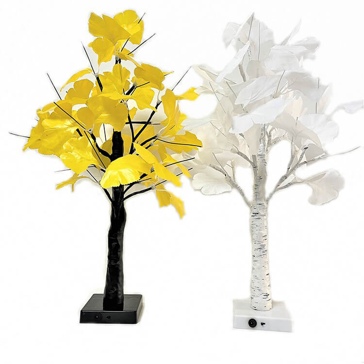 Battery-operated LED lighted tree