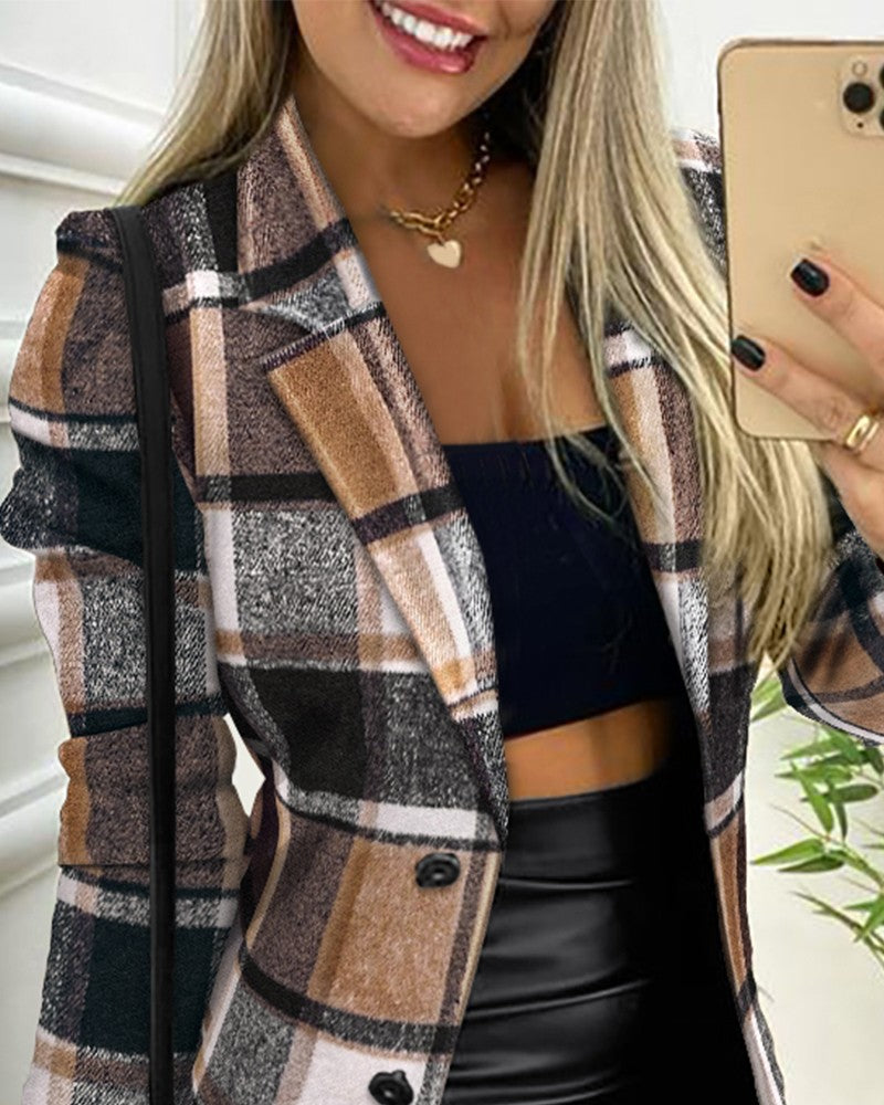 Riley - Checkered Blazer