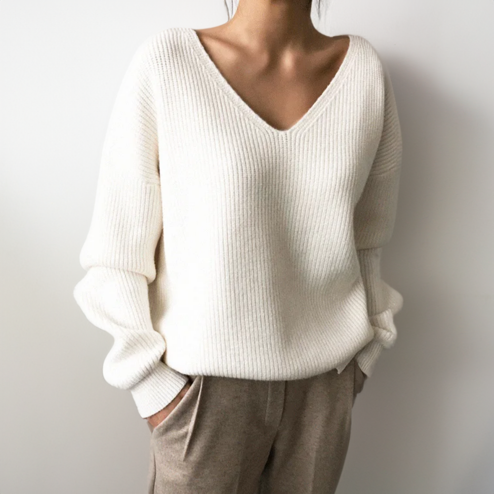 Adeline - Luxe V-Neck Sweater