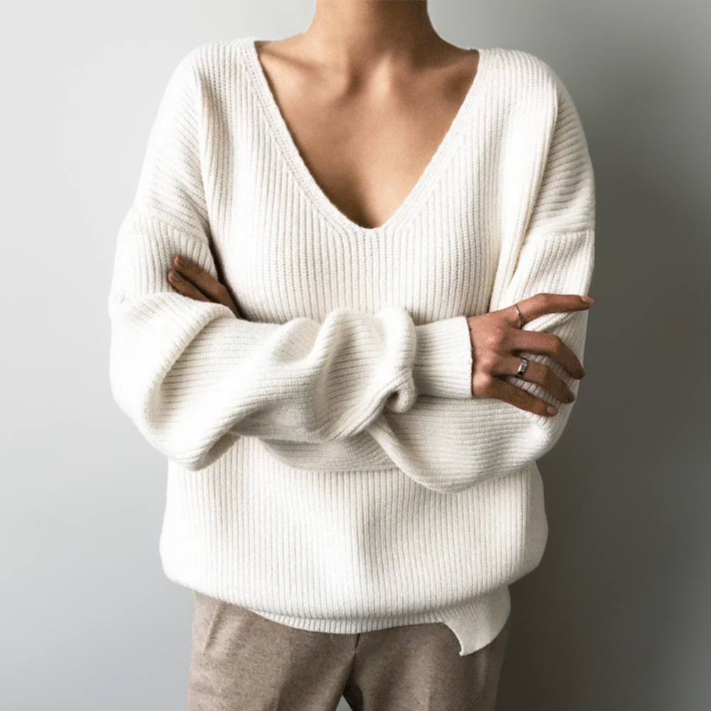 Adeline - Luxe V-Neck Sweater