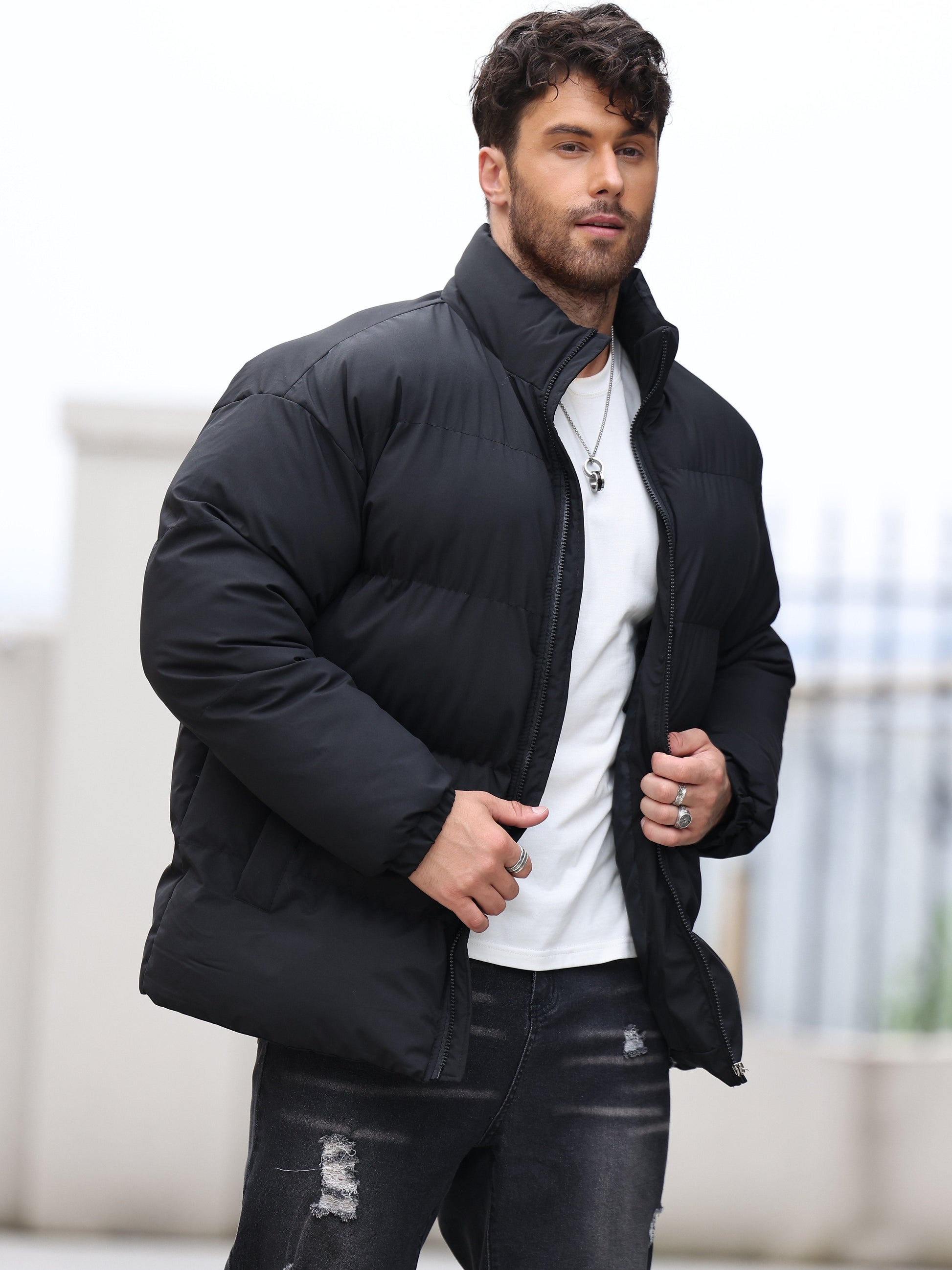 Archie - Padded Jacket with Zipper and Collar