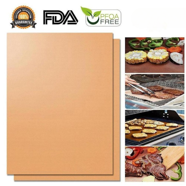 Grill mats for grilling and baking