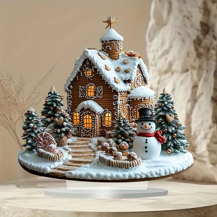 Winter Gingerbread Christmas Village