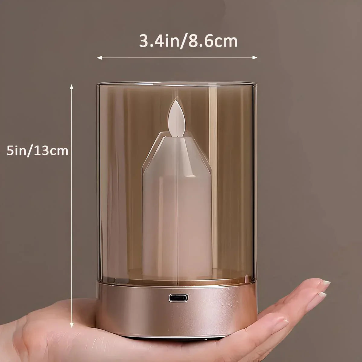 GlowFlicker - Realistic LED Lamp with Flame Effect
