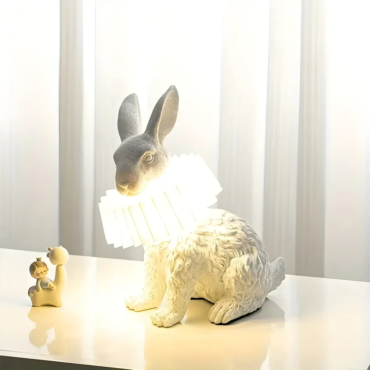 RabbitGleam - Artistic Modern Rabbit Table Lamp