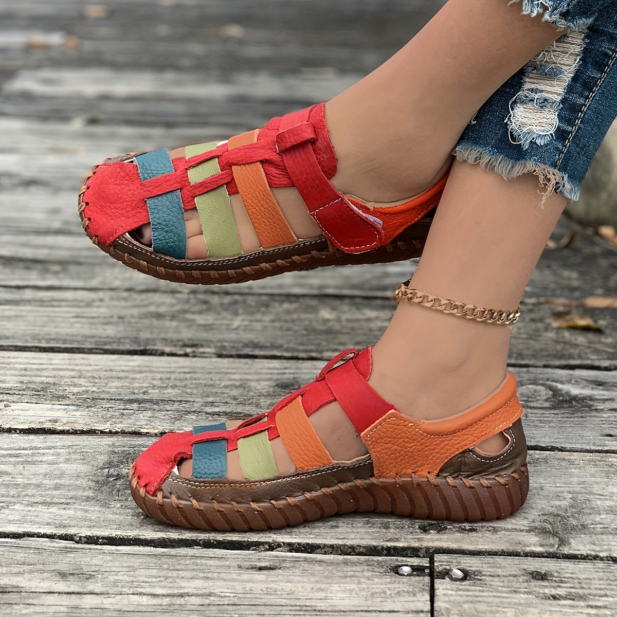 Ivy colorful sport flat Sandals