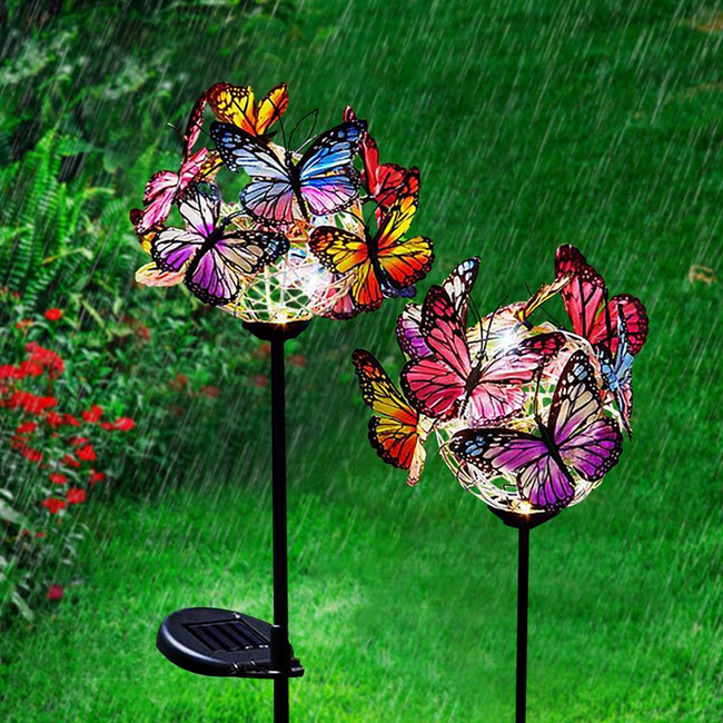 LumaFlare Solar Butterfly Garden Lights