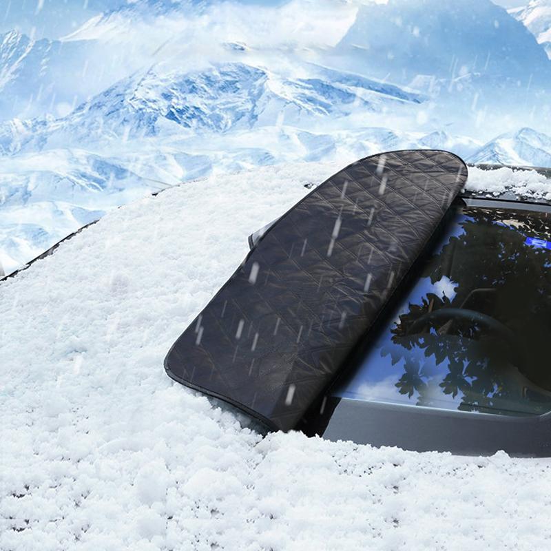 FrostEase - Magnetic snow shield for windshield and mirrors