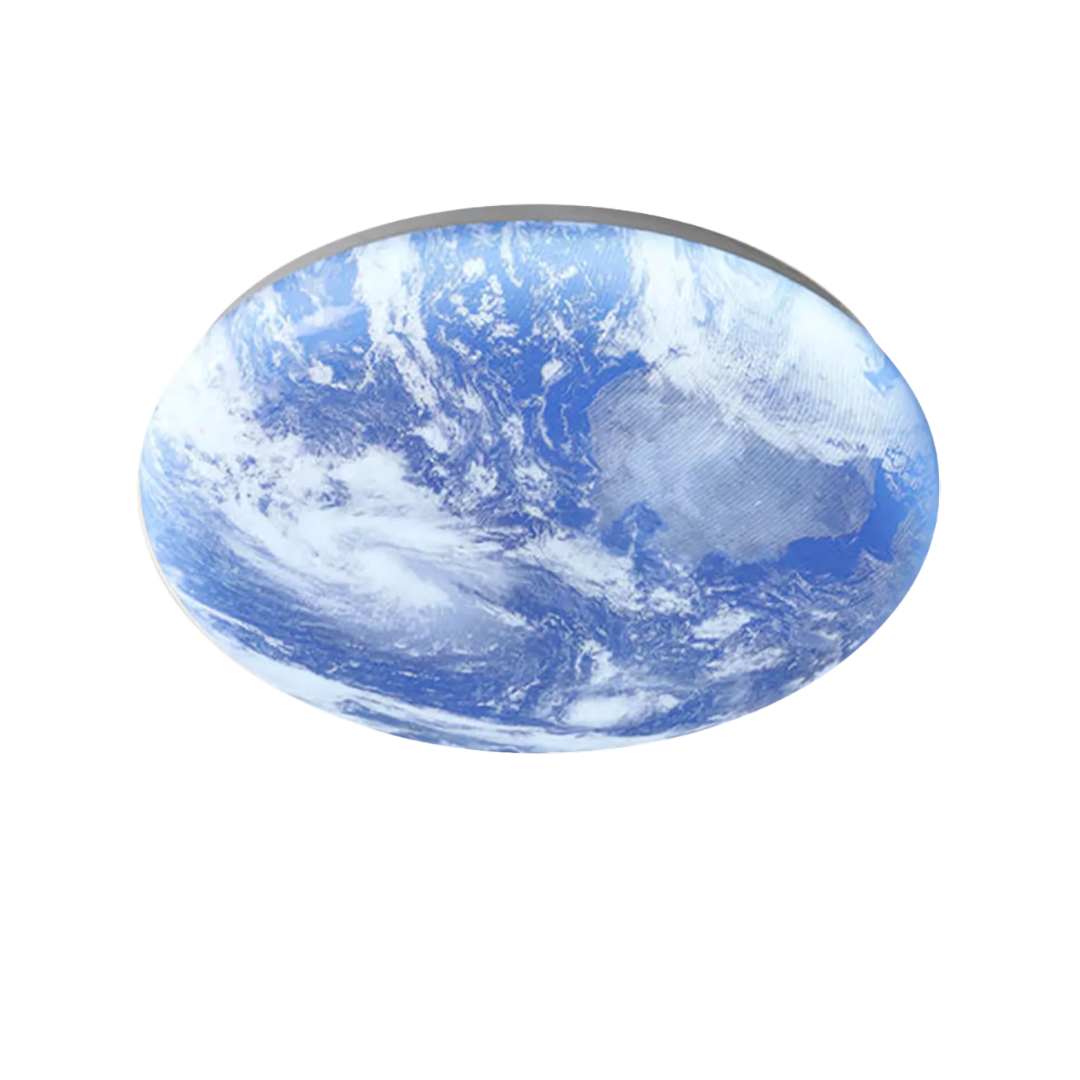 TerraGlow - Earth-inspired circular ceiling light