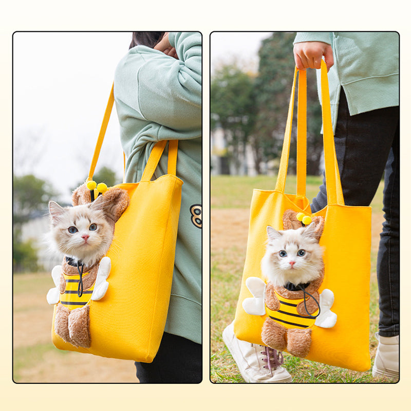 PetPouch - Cute Linen Pet Bag