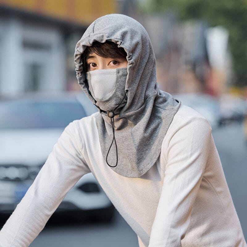 Cyclist - comfortable face mask with hood and neck warmer