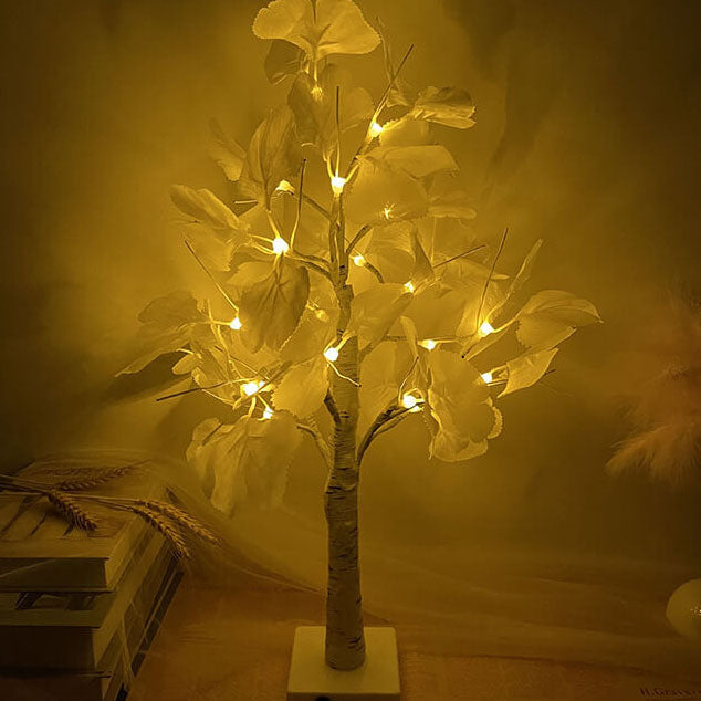 Battery-operated LED lighted tree