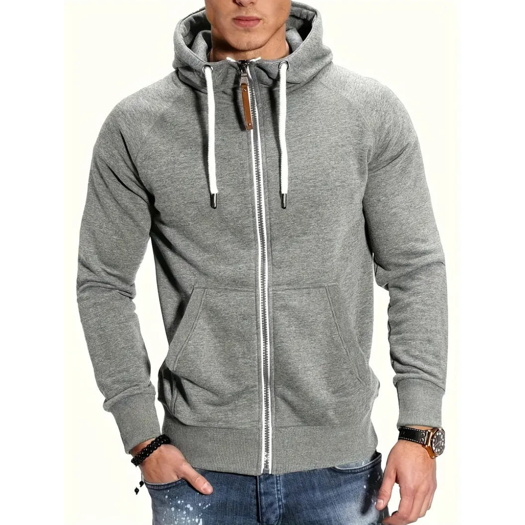 Lucas - Hoodie with zipper and pockets