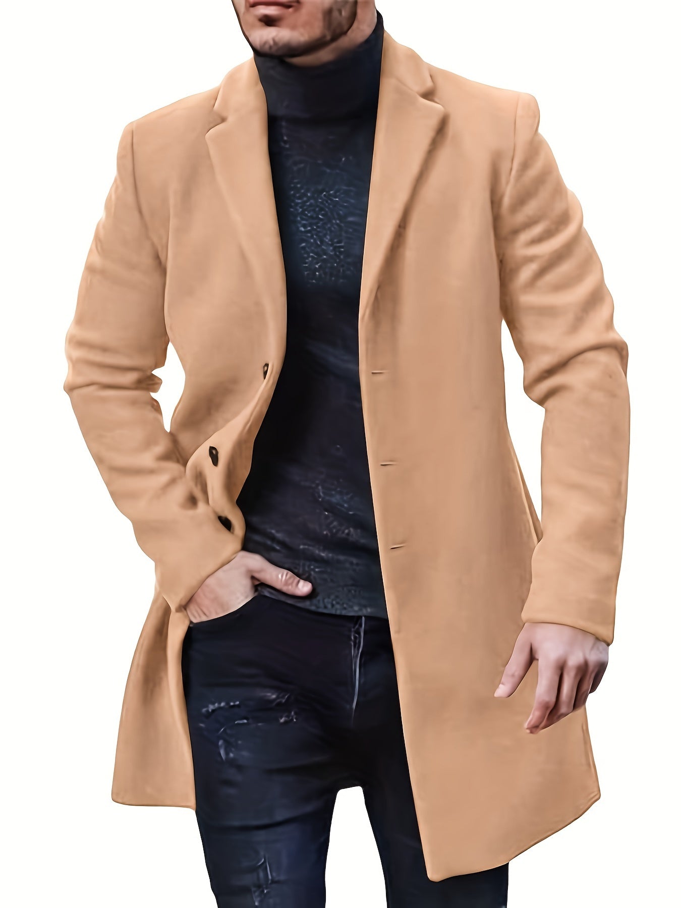 Hudson Classic Button-Up Trench Coat