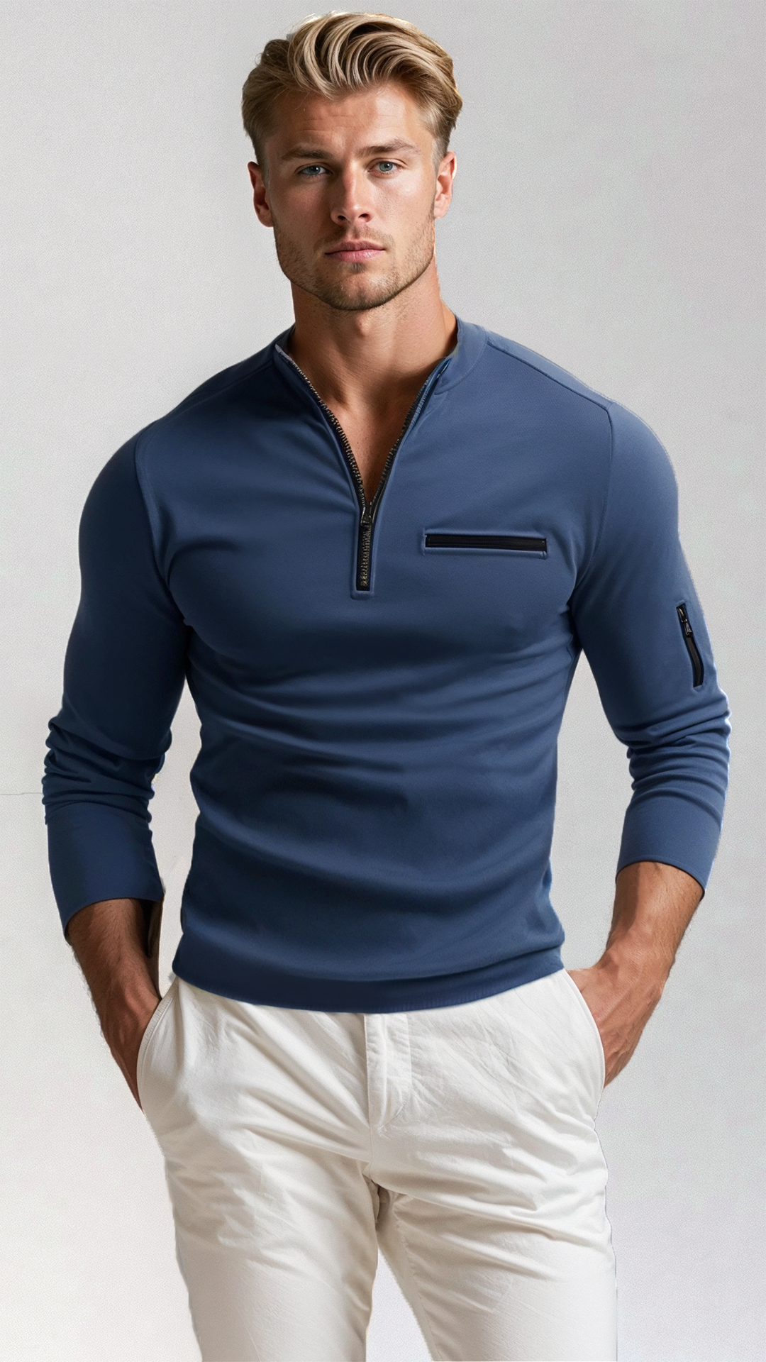 Christian - Striped polo with slim fit