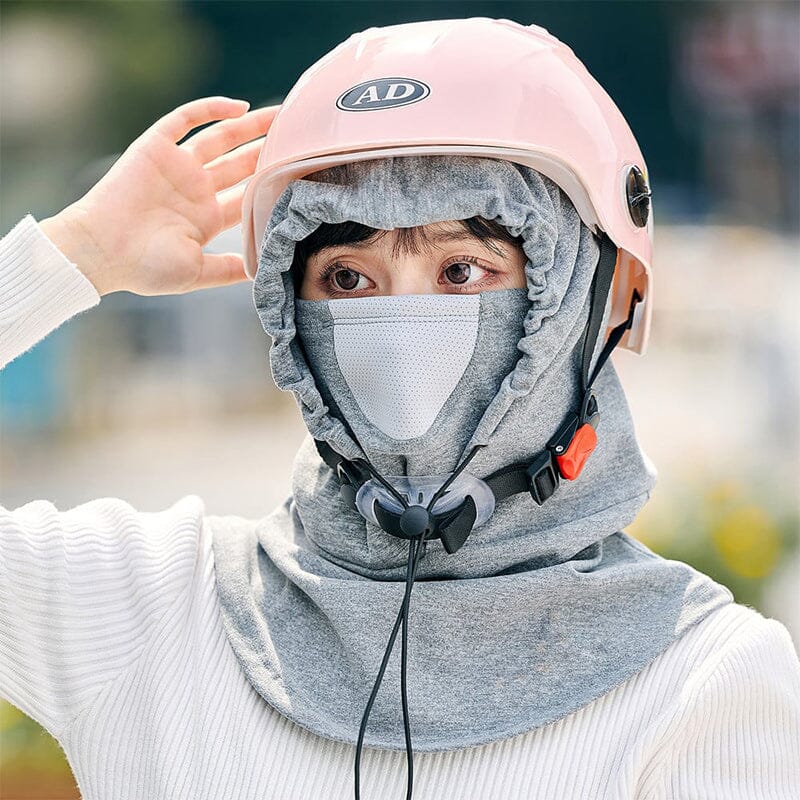 Cyclist - comfortable face mask with hood and neck warmer