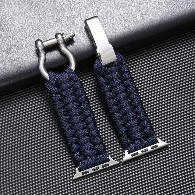 FlexiWrist Paracord Strap for Apple Watch – Rugged & Adjustable Band