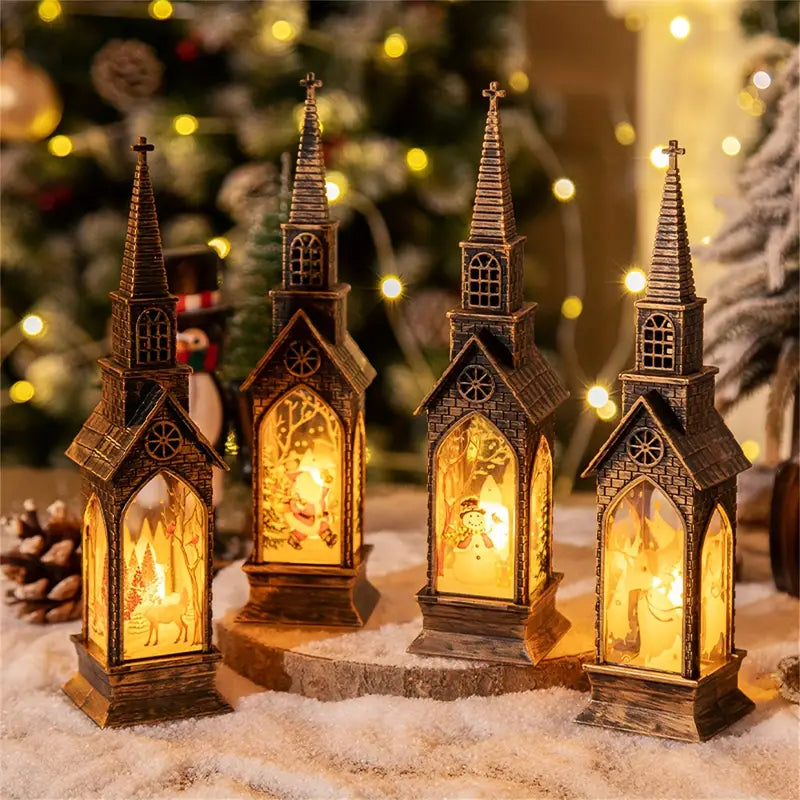 4Pcs Christmas LED Candle Lights Decorations