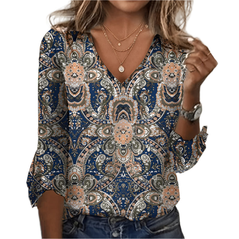 Kodaline - Blouse with Print and Boho Elegance