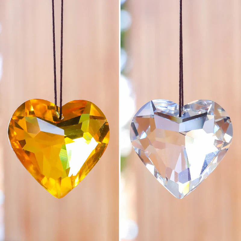 SunAura Heart-Shaped Suncatcher