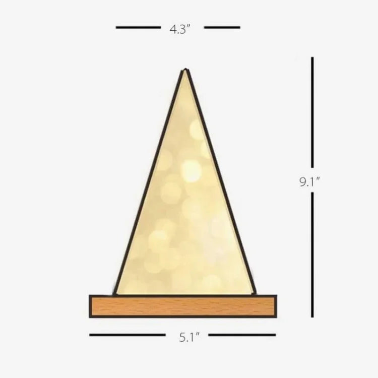 GlowPyramid - Elegant Tablelamp with Fairylights