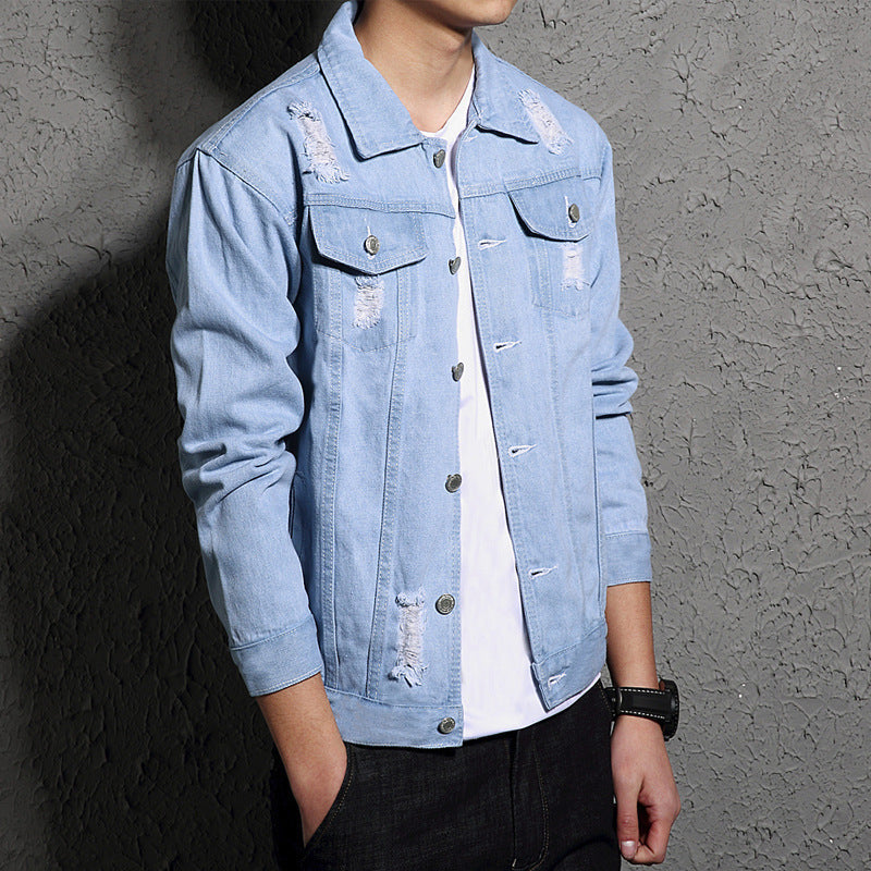 Erickson - Men's Denim Jacket with Light Wash