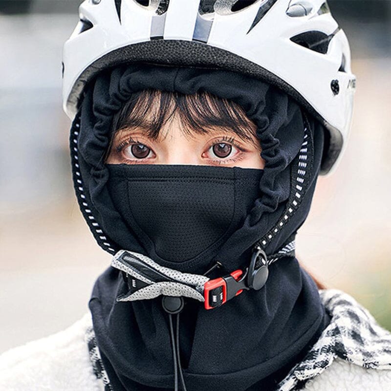 Cyclist - comfortable face mask with hood and neck warmer