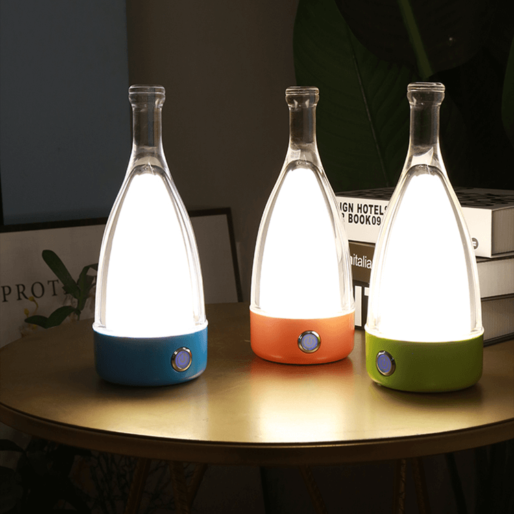 LuminaBottle - Touch Control Bottle-shaped Tablelamp with USB charger