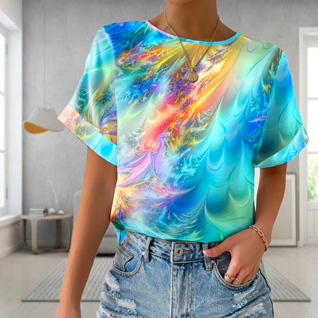 Madeline - Abstract Batik Blouse for Women