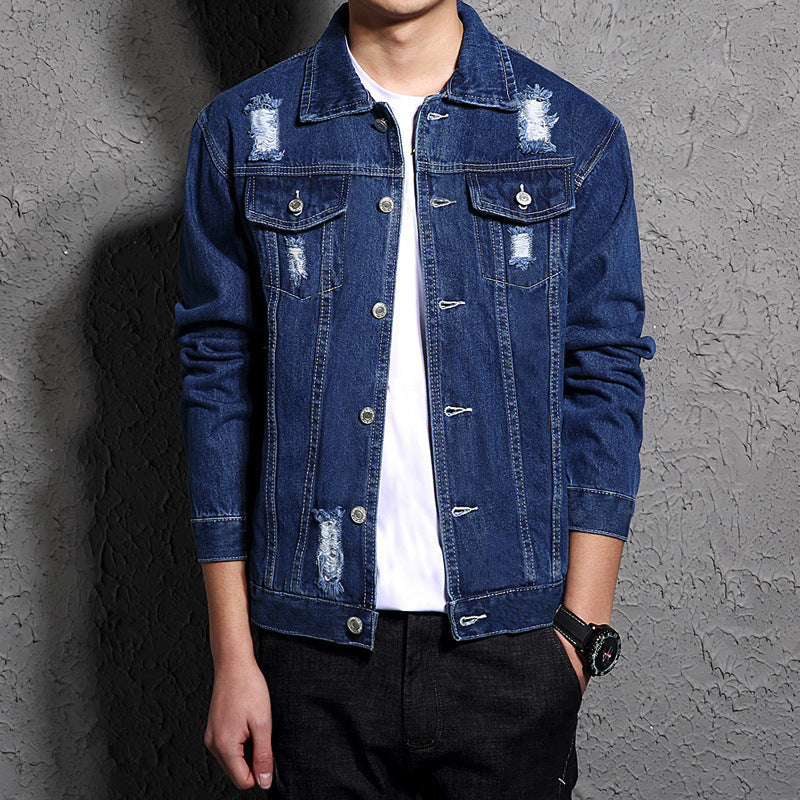 Erickson - Men's Denim Jacket with Light Wash