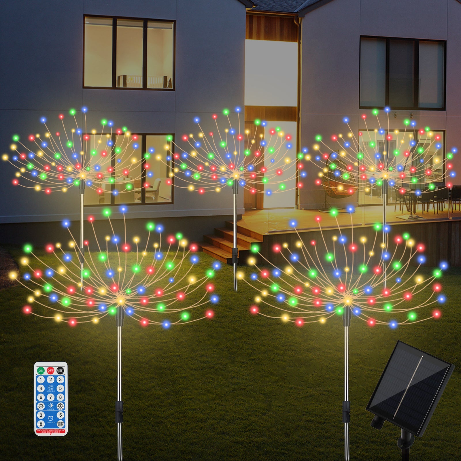 Spark | 5-Pack Solar Fireworks Garden Lights