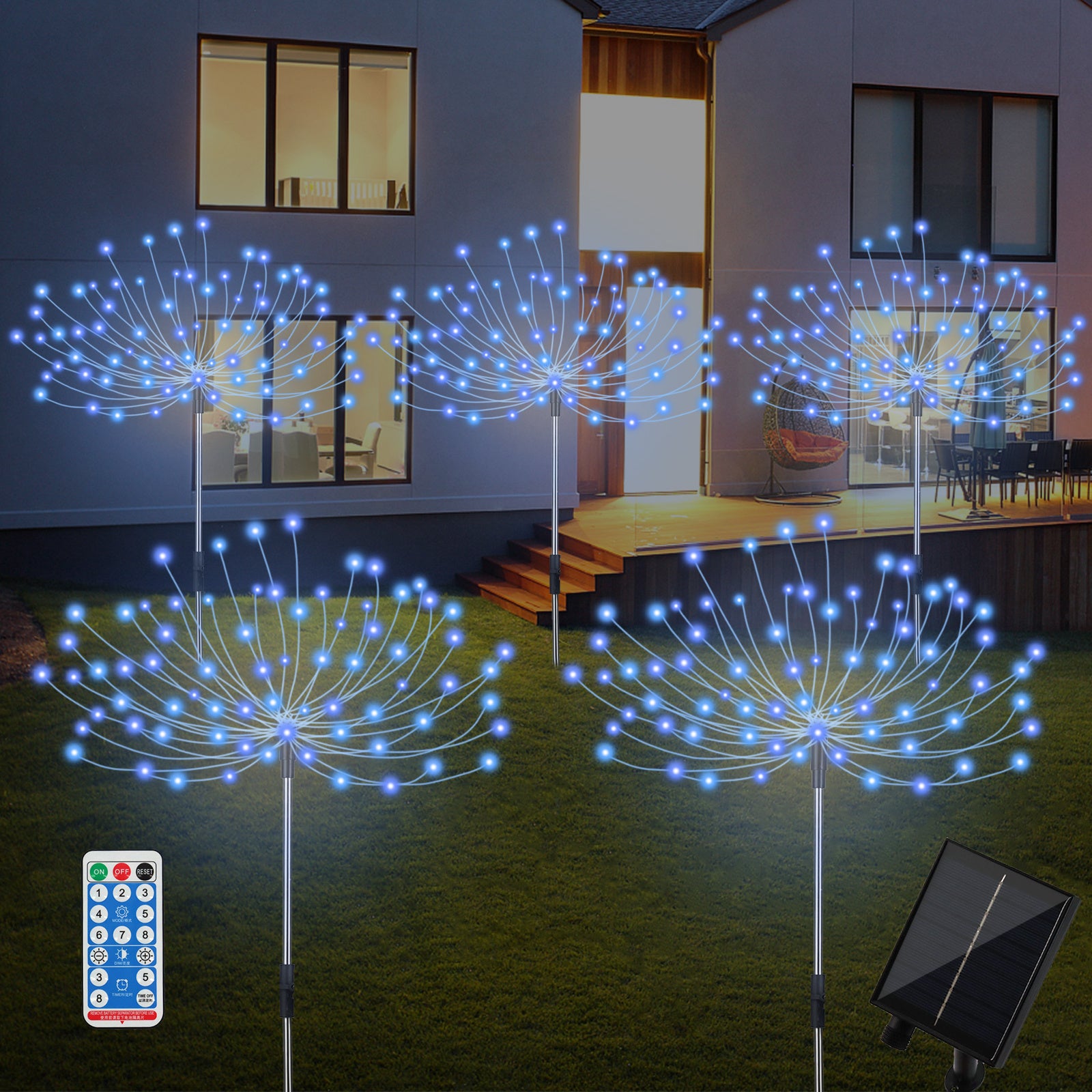 Spark | 5-Pack Solar Fireworks Garden Lights