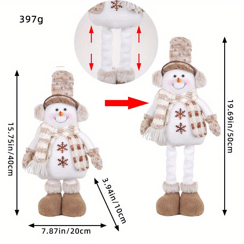 Holiday | Collectible Christmas Snowman and Reindeer Doll Set