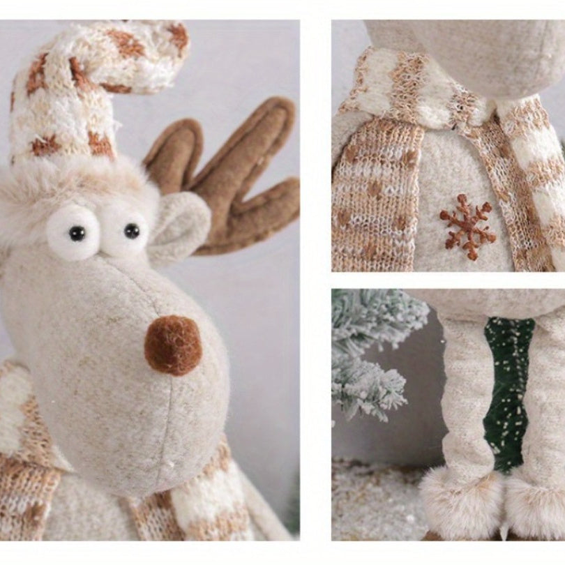 Holiday | Collectible Christmas Snowman and Reindeer Doll Set