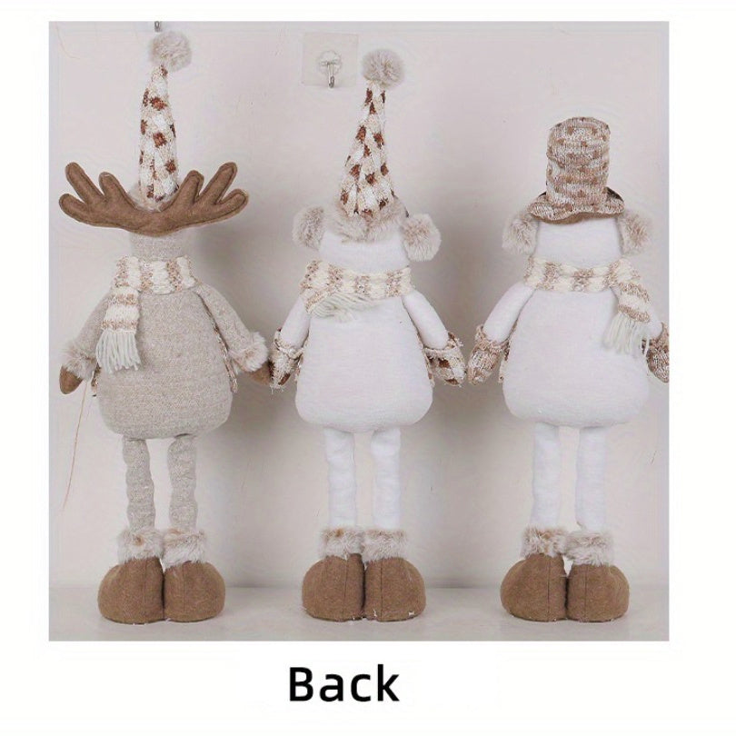 Holiday | Collectible Christmas Snowman and Reindeer Doll Set