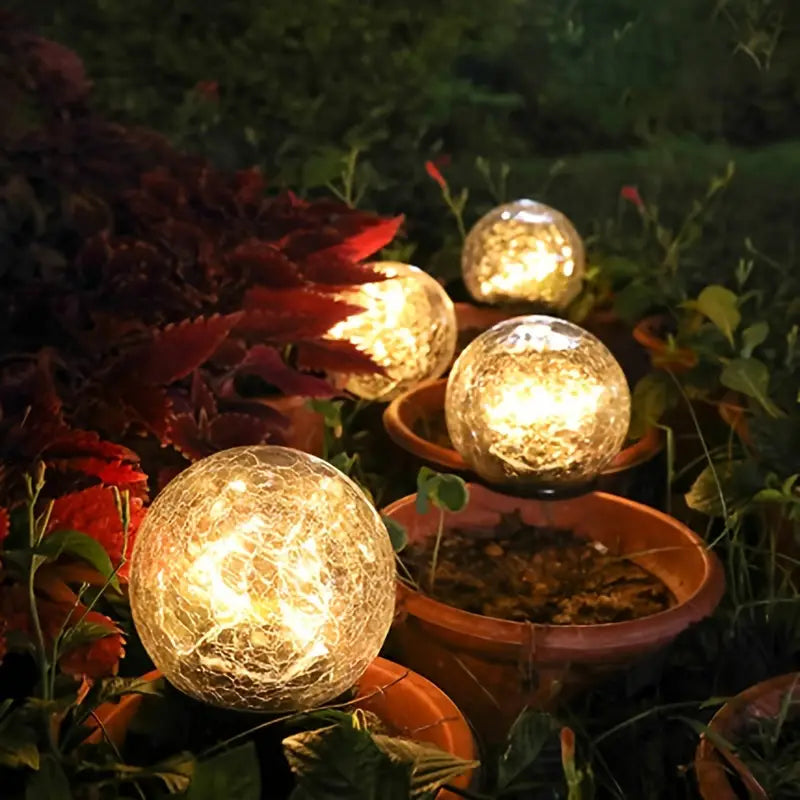 Solar-powered garden lamp