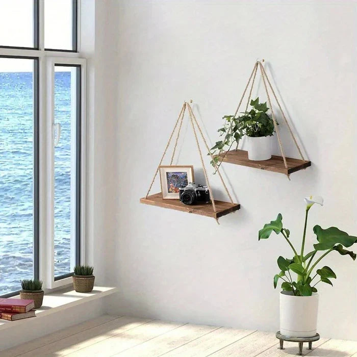 EcoFloat -  Adjustable Wood Shelf for Home Decor