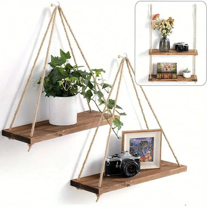 EcoFloat -  Adjustable Wood Shelf for Home Decor