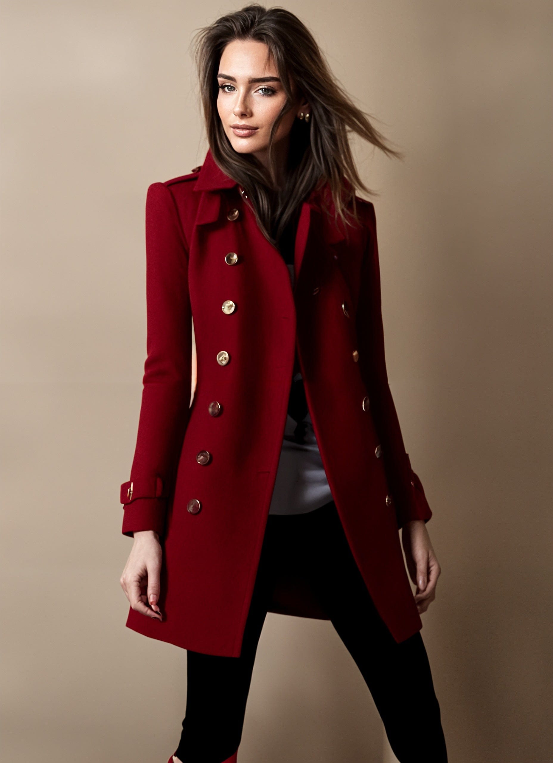 Rona Wool Long-Sleeve Coat