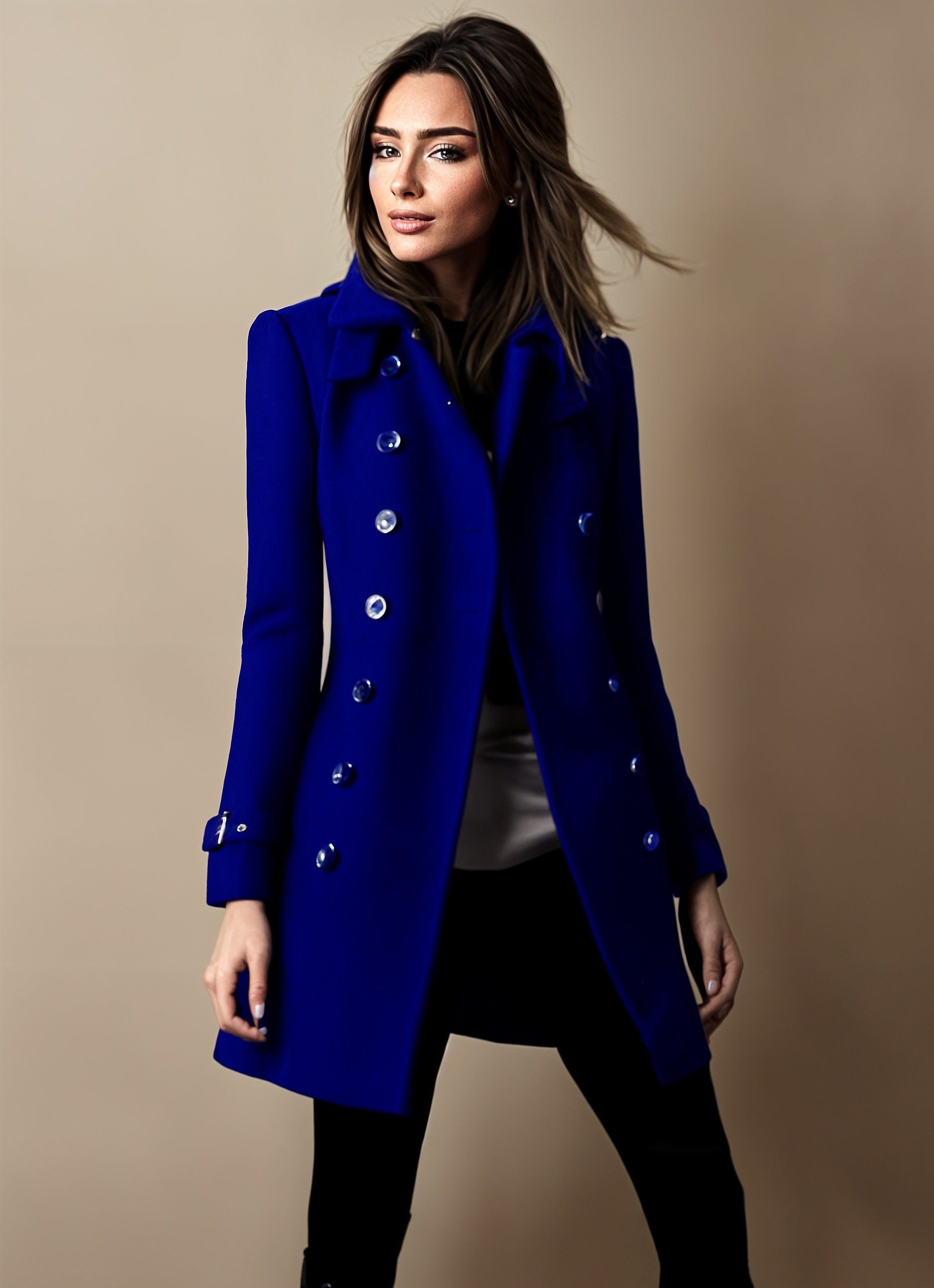 Rona Wool Long-Sleeve Coat