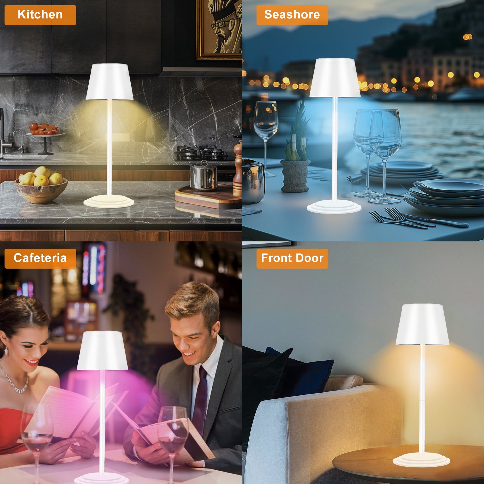 Glow Ease | Dimmable Cordless Table Lamp with Touch Control